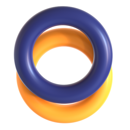 Abstract Torus Shape  3D Icon