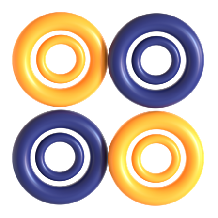 Abstract Torus Shape  3D Icon