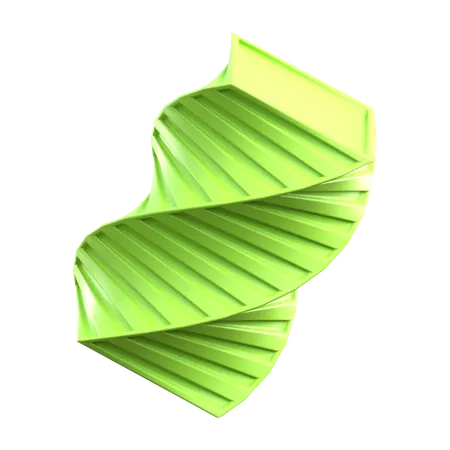 Abstract Twirl Cube  3D Icon