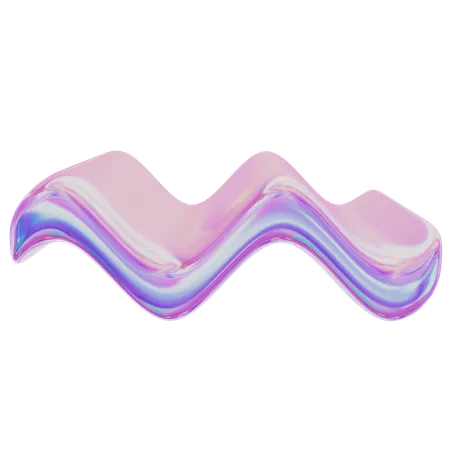 Abstract Wave  3D Icon