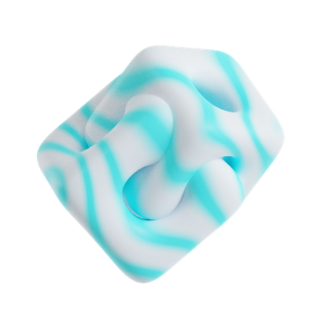 Cubo doble abstracto  3D Icon