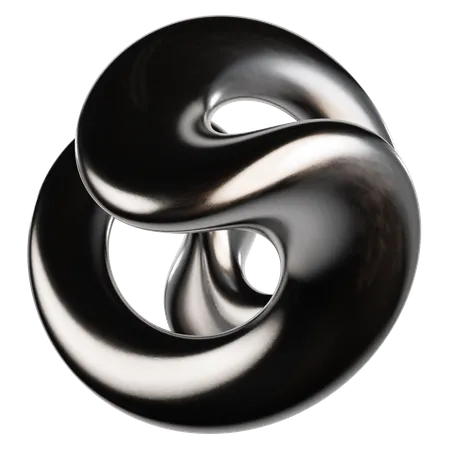 Líquido metálico abstracto  3D Icon