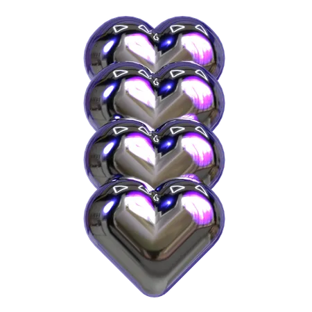 Amour abstrait géométrie  3D Icon