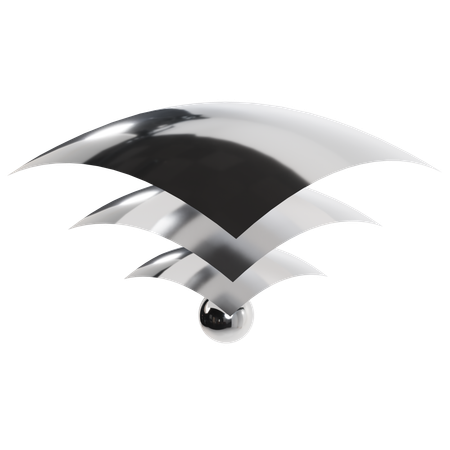 Artistique Chrome abstraite  3D Icon