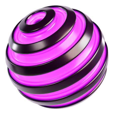 Sphère cosmique abstraite  3D Icon