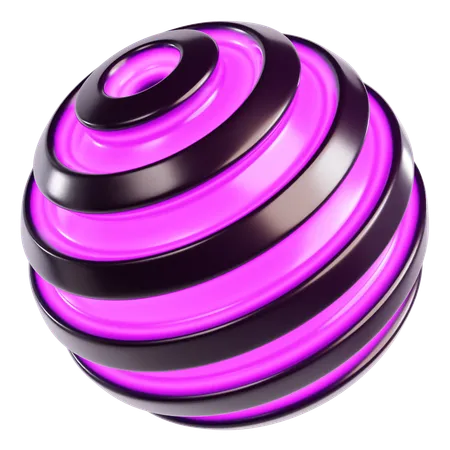 Sphère cosmique abstraite  3D Icon