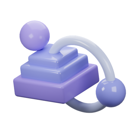 Cube et boule abstraits  3D Icon