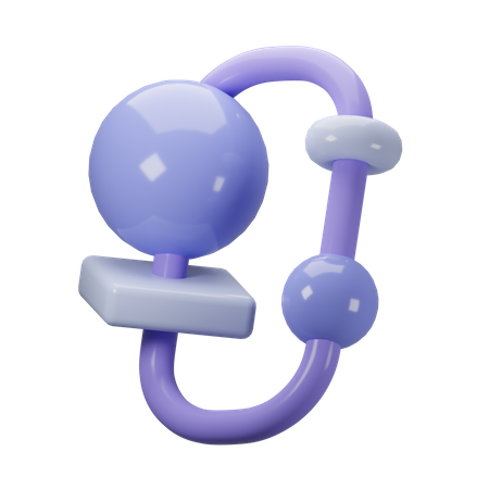 Cube et boule abstraits  3D Icon