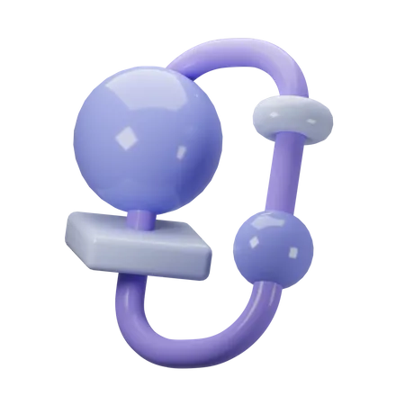 Cube et boule abstraits  3D Icon