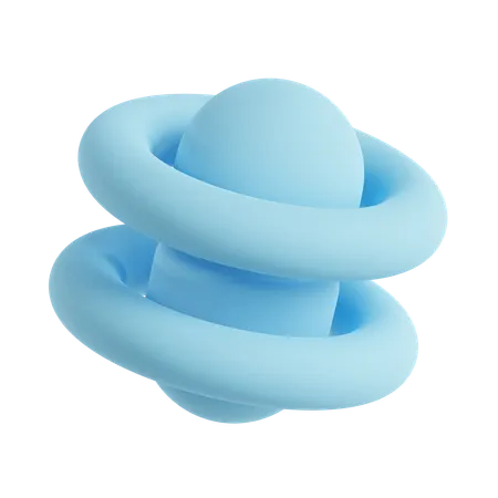 Anneau de cylindre abstrait  3D Icon