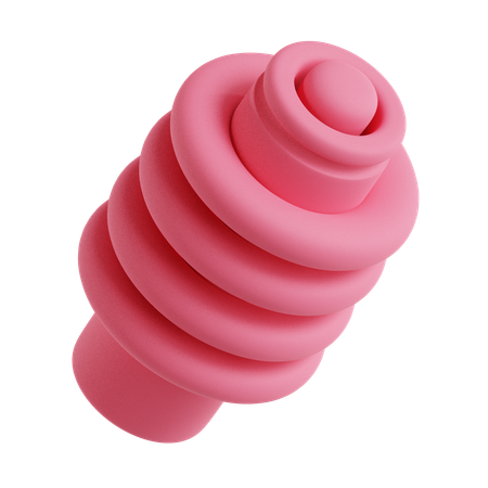 Cylindre abstrait tore  3D Icon