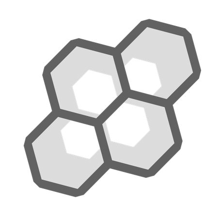 Nid d'abeille abstrait  3D Icon