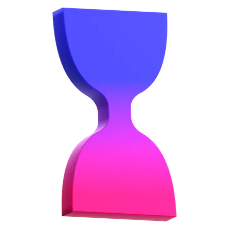 Sablier abstrait  3D Icon