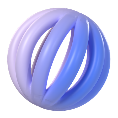 Dégradé de sphère abstraite  3D Icon