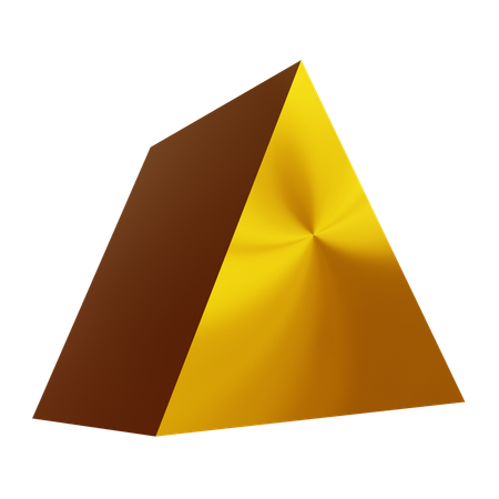 Triangle d'or abstrait  3D Icon