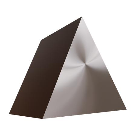 Triangle métallique abstrait  3D Icon