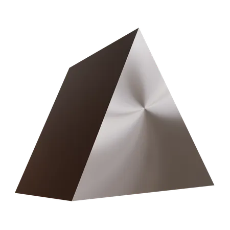 Triangle métallique abstrait  3D Icon