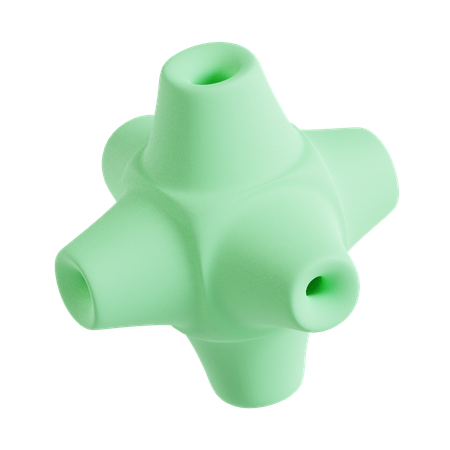 Étoile trouée abstraite  3D Icon