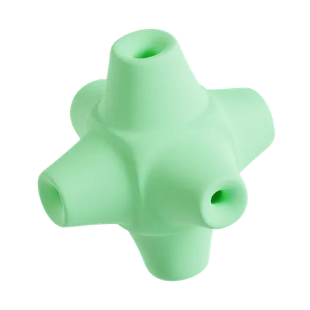 Étoile trouée abstraite  3D Icon