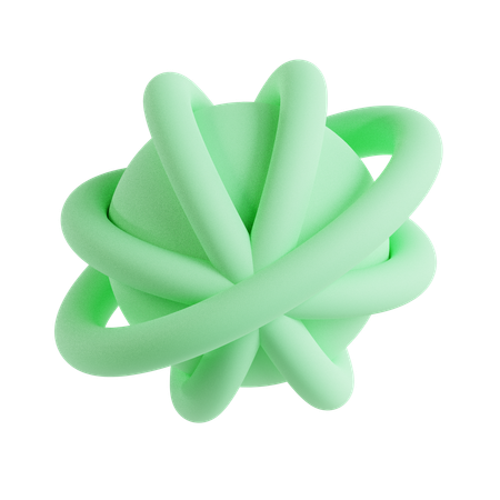 Abstrakter Ballkreis  3D Icon