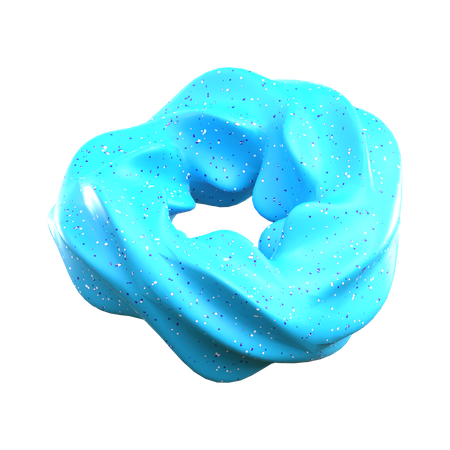 Abstrakter Donut  3D Icon