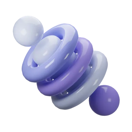 Abstrakt drei torus  3D Icon