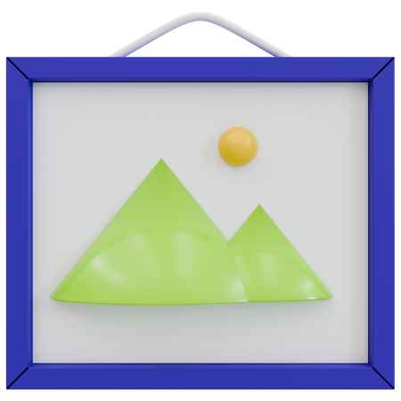 Abstrakte geometrische Malerei  3D Icon