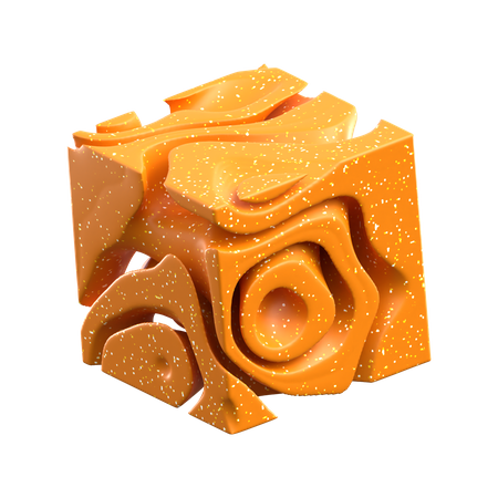 Abstrakter Käse  3D Icon