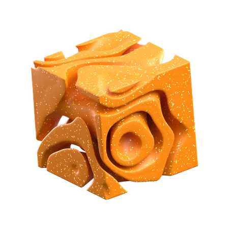 Abstrakter Käse  3D Icon