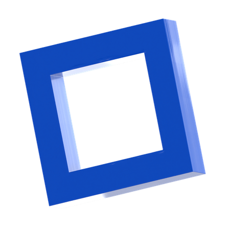 Abstraktes Quadrat  3D Icon