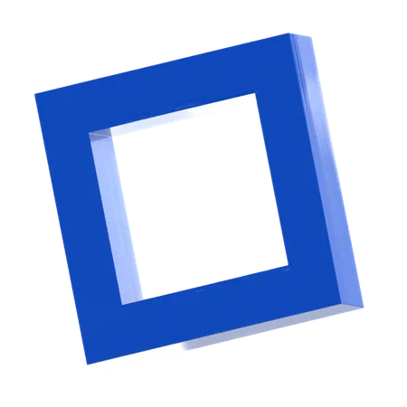 Abstraktes Quadrat  3D Icon