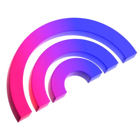 Abstrakter Regenbogen  3D Icon