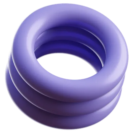 Abstrakter Torus  3D Icon