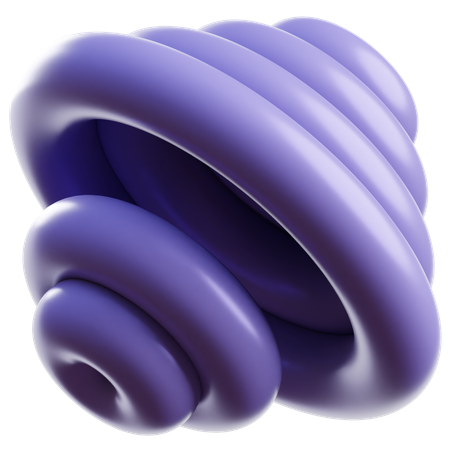 Abstrakter Torus  3D Icon