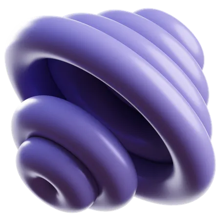 Abstrakter Torus  3D Icon