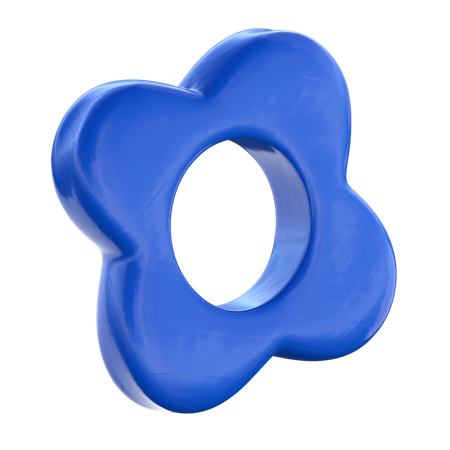 Abstrakte Blume  3D Icon