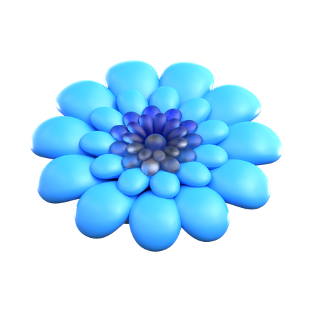 Abstrakte Blume  3D Icon