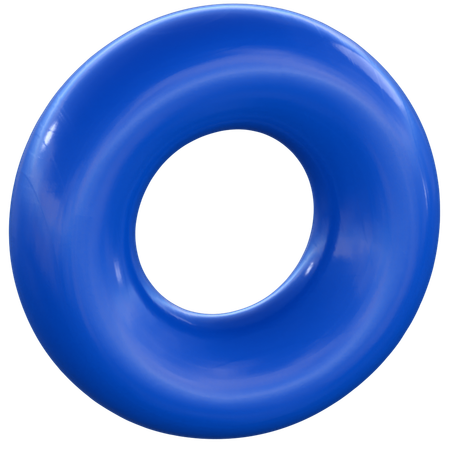 Abstrakte Donutform  3D Icon