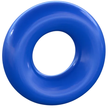 Abstrakte Donutform  3D Icon