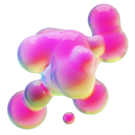 Abstrakte flüssige Form  3D Icon