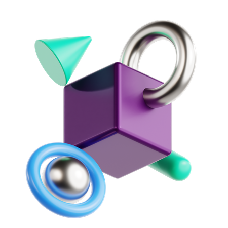 Abstrakte Form  3D Icon