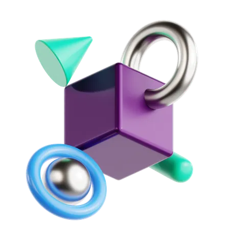 Abstrakte Form  3D Icon