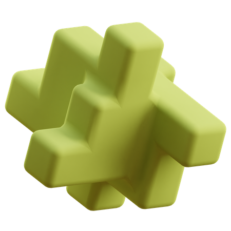 Abstrakte Form  3D Icon