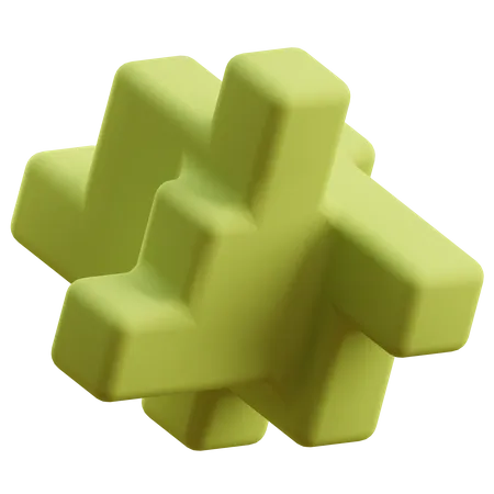 Abstrakte Form  3D Icon