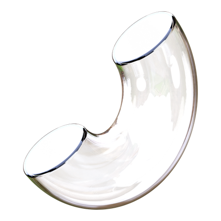 Abstrakte Form Glas  3D Icon