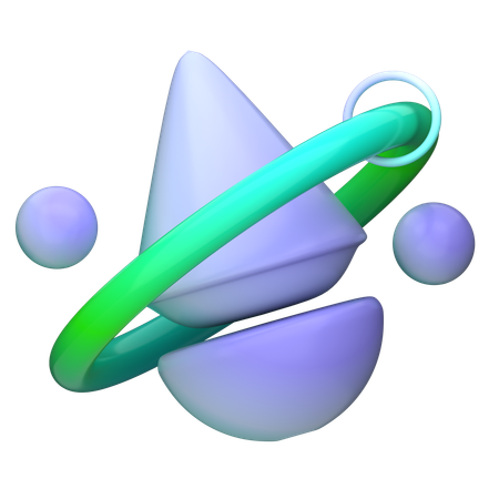 Abstrakte Formen  3D Icon