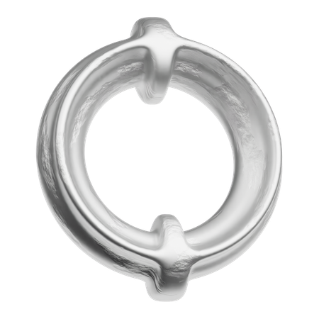 Abstrakte Formen aus Metall  3D Icon