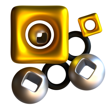 Abstrakte Geometrie  3D Icon