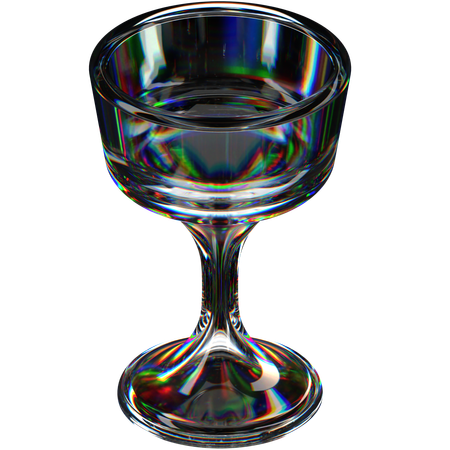 Abstrakte Glasform  3D Icon