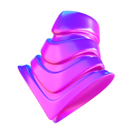 Abstrakte Kegelform  3D Icon